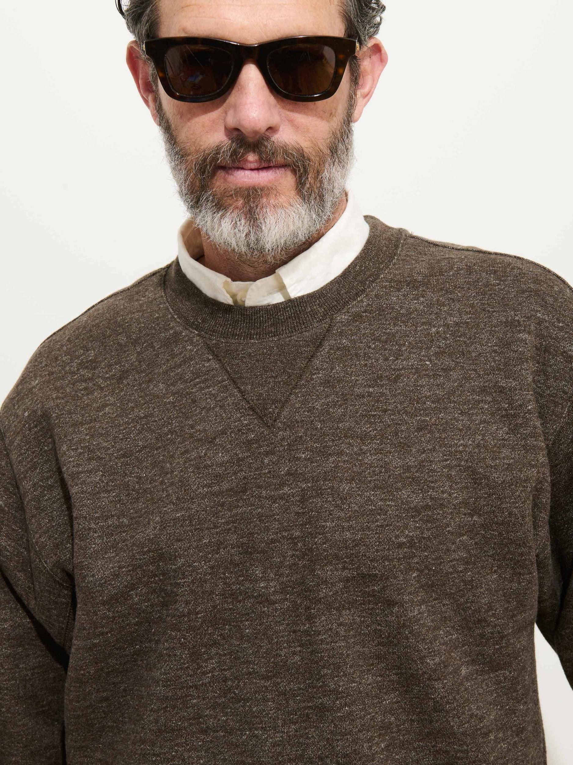 Marlon Sweatshirt In Heather Fleece Product Image