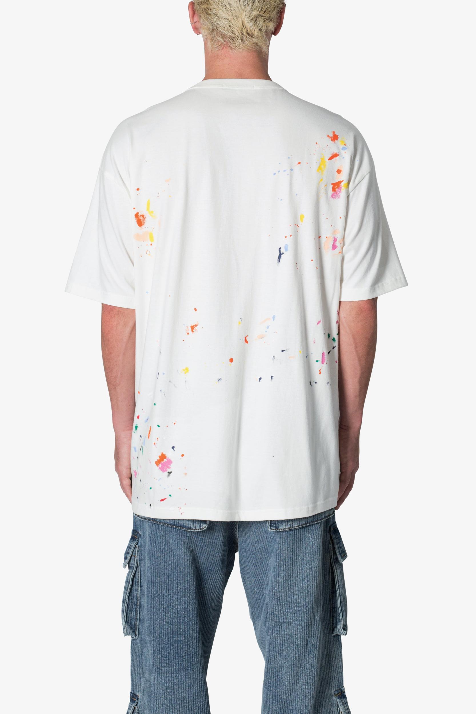 Paint Splatter Tee - Off White Product Image