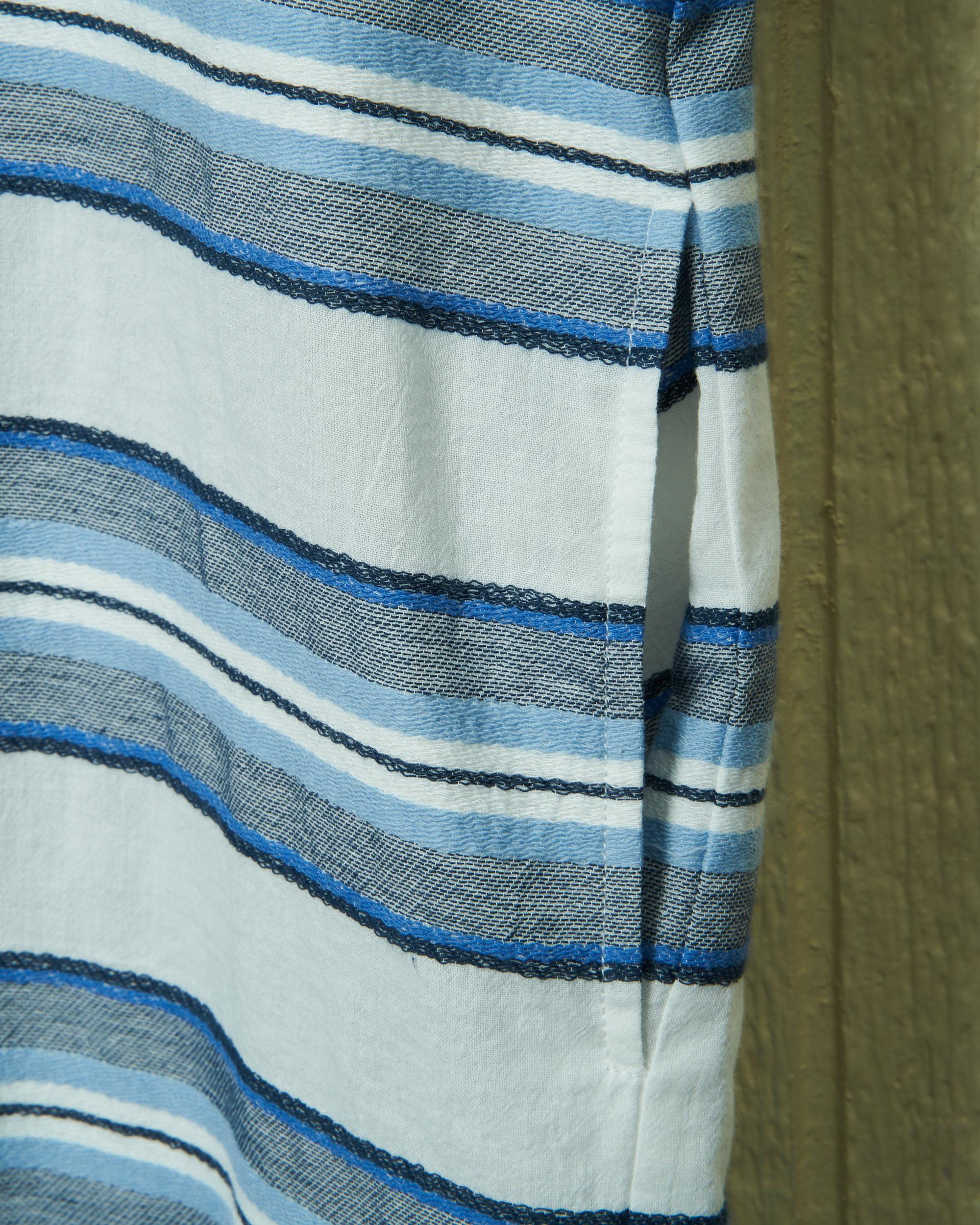 Beach Coverup in Atlantic Blue Awning Stripe Product Image