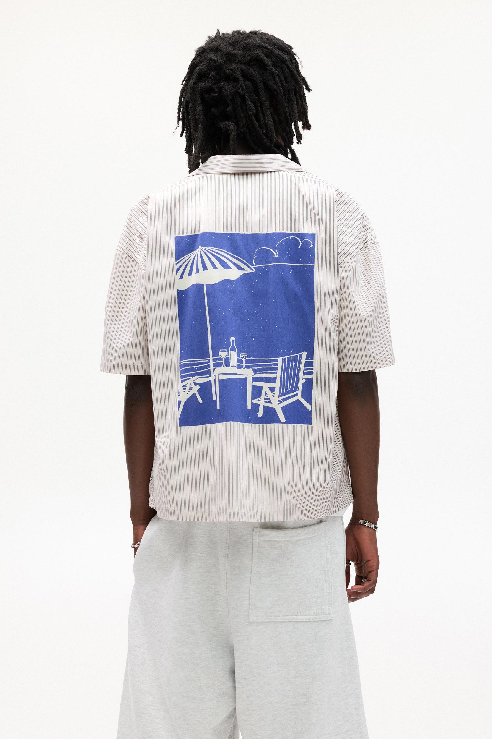 Striped short sleeve shirt Product Image