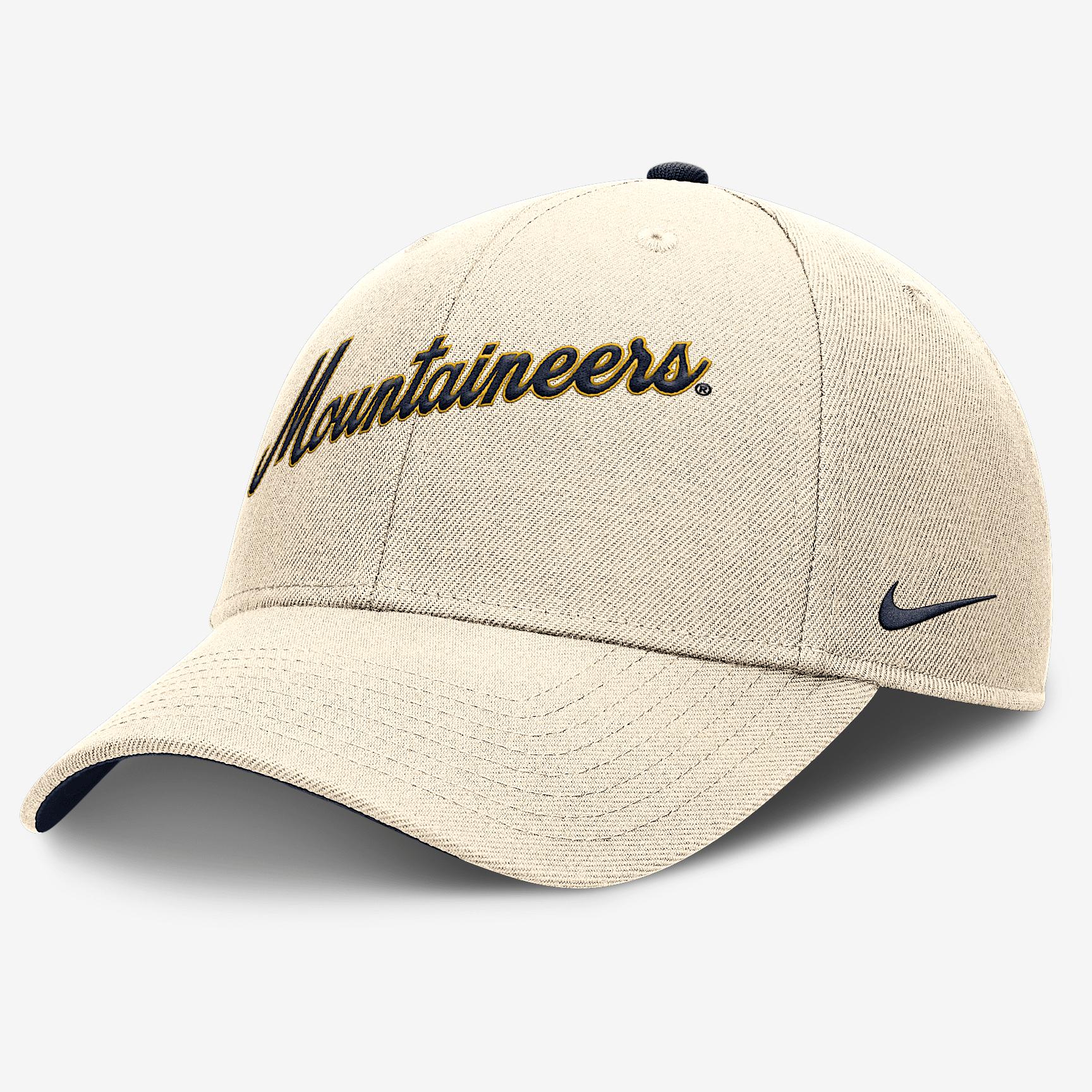 West Virginia Mountaineers Primetime Rise Nike Men's College Adjustable Hat Product Image