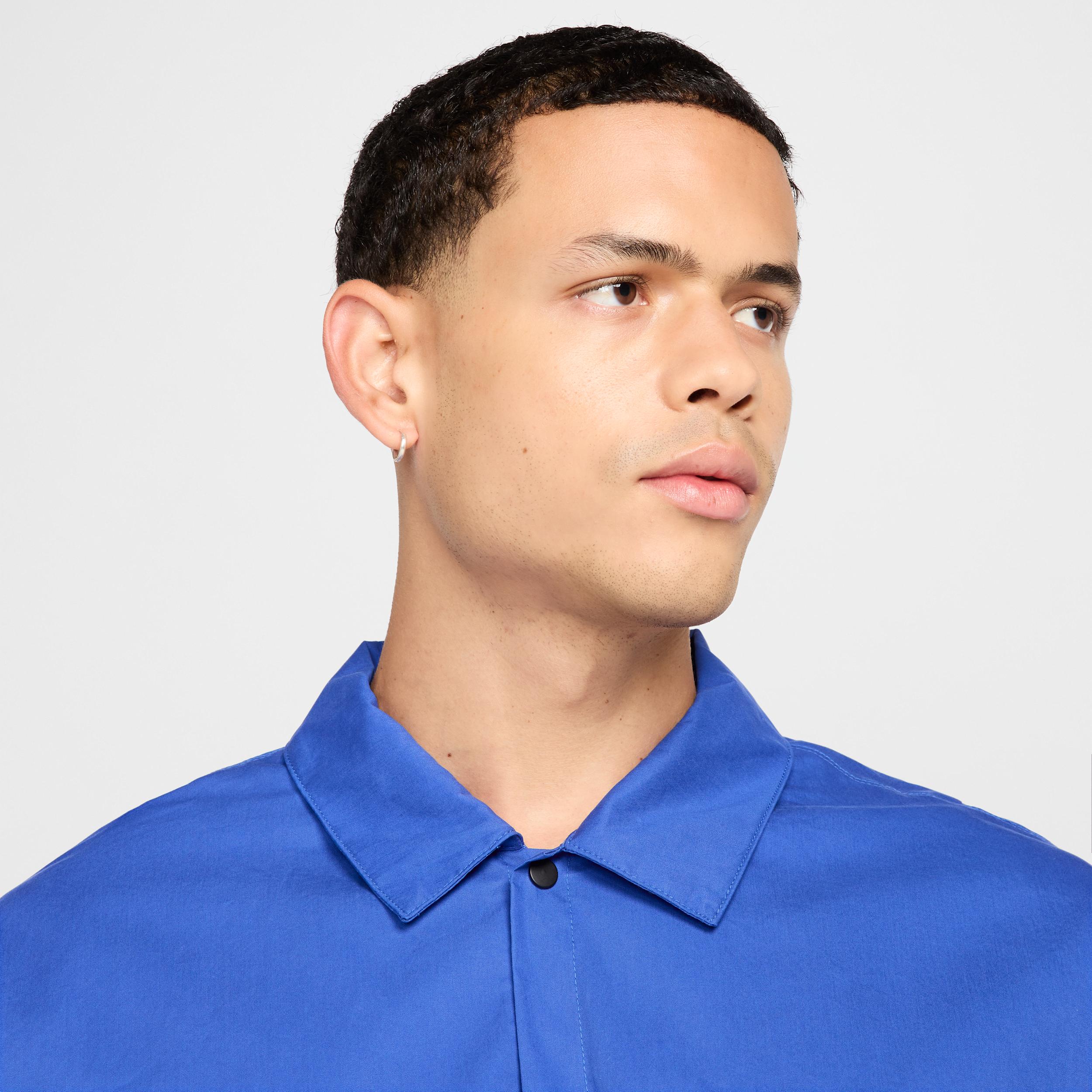 Mens Nike Sportswear Tech Button-Down Top | HJ2936-480 Product Image
