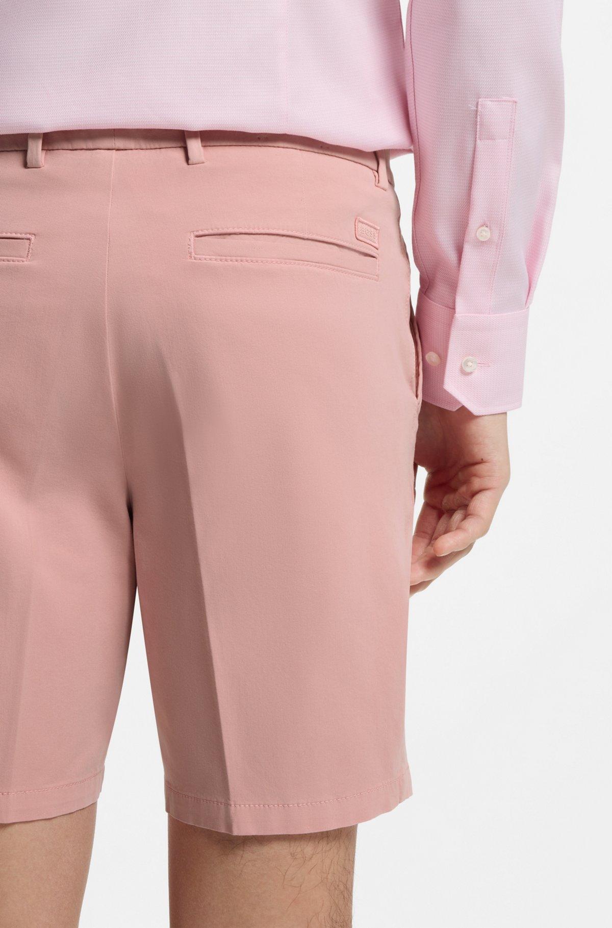 Modern-fit shorts in stretch-cotton twill Product Image