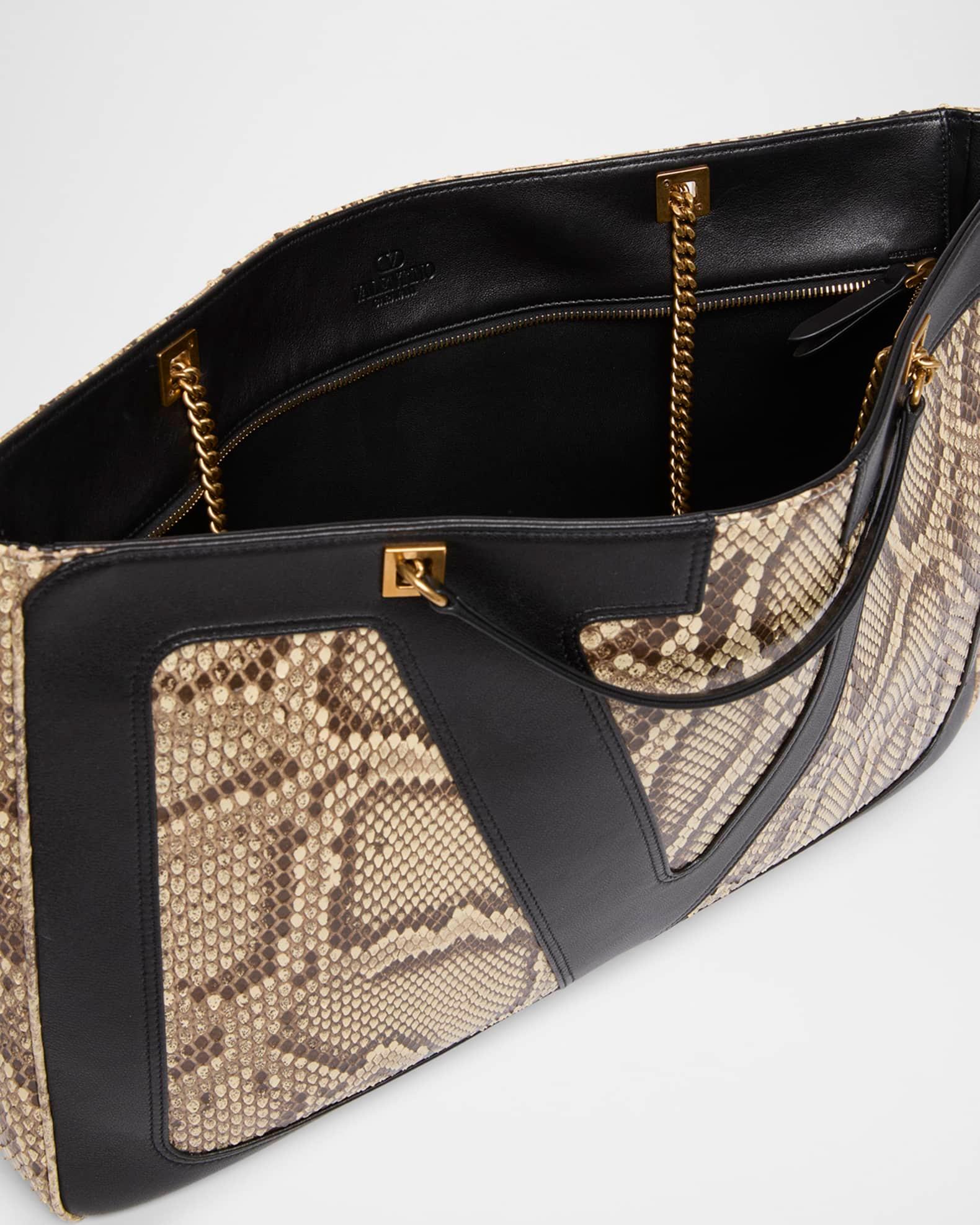 Viva Superstar Snakeskin & Leather Tote Bag Product Image