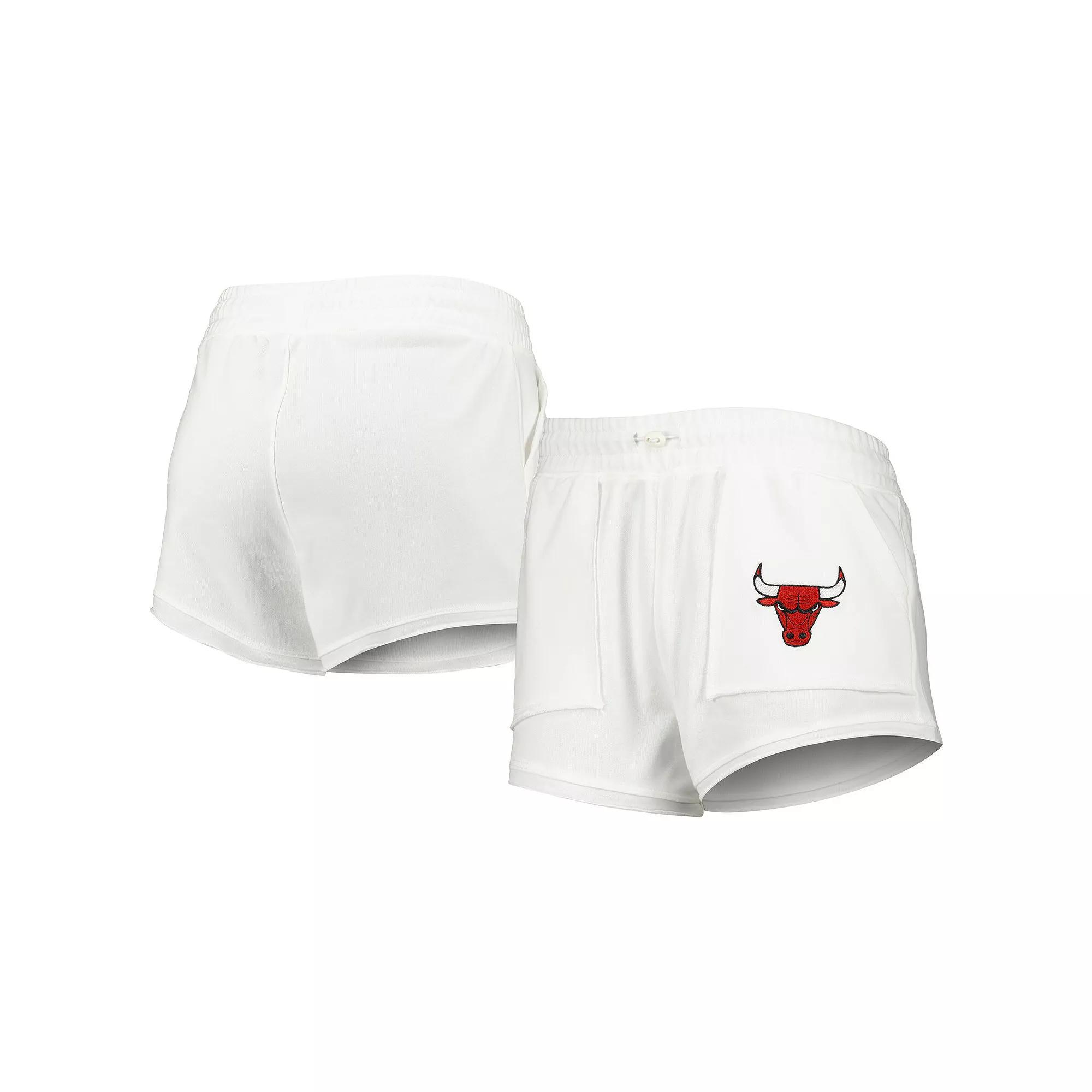 Women's Concepts Sport White Chicago Bulls Sunray Shorts,  Product Image