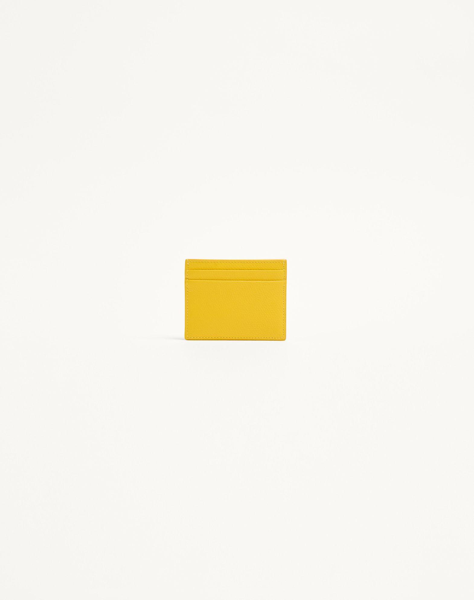 Vlogo Signature Grainy Calfskin Card Holder Product Image