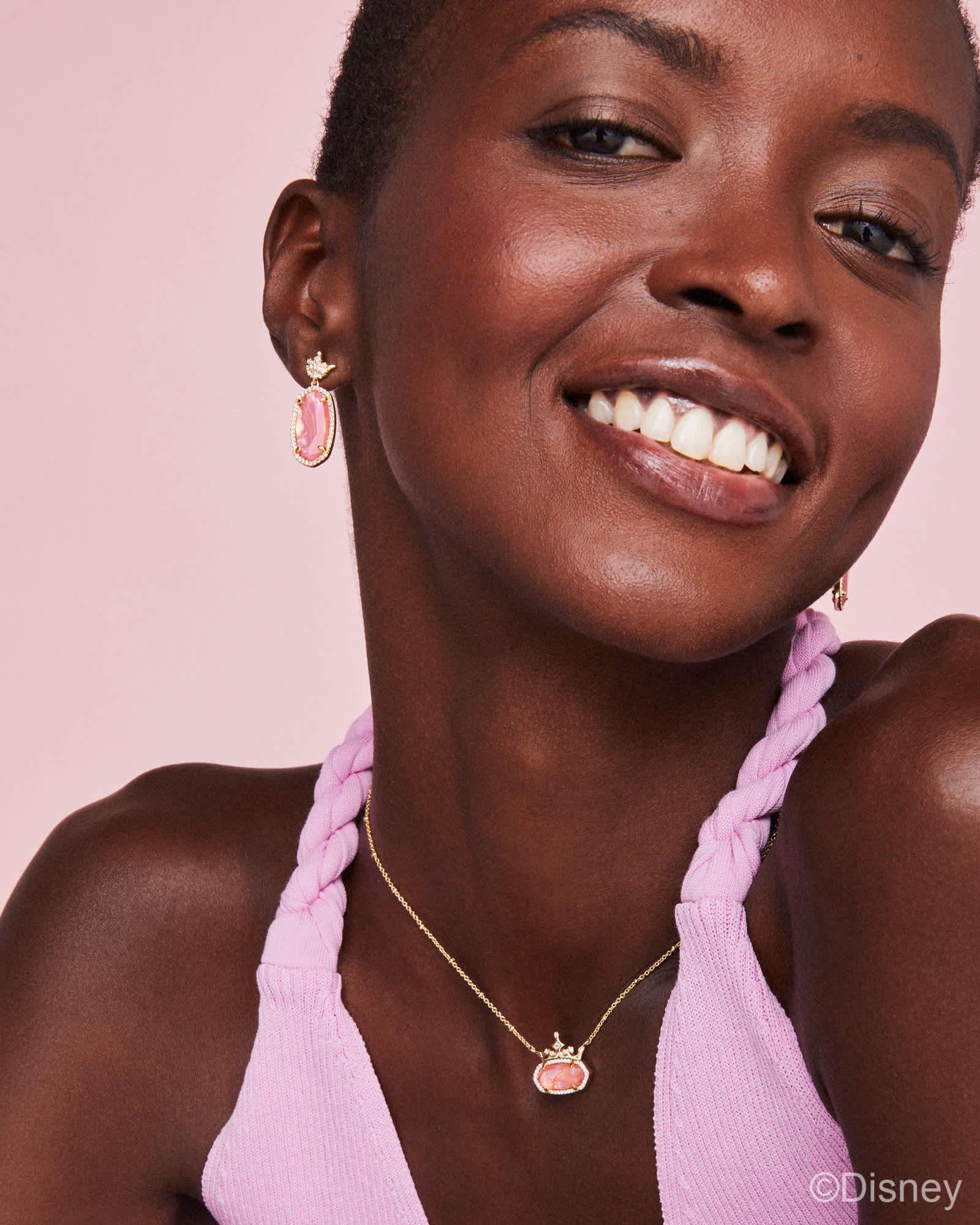 Disney | Kendra Scott Dana Princess Gold Drop Earrings Product Image