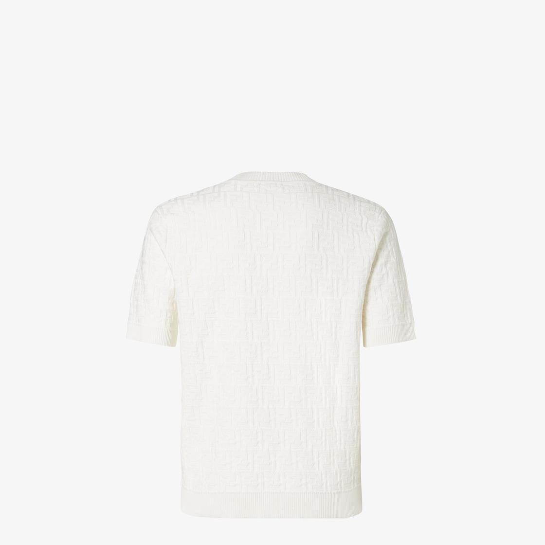 SweaterWhite FF cotton pullover Product Image