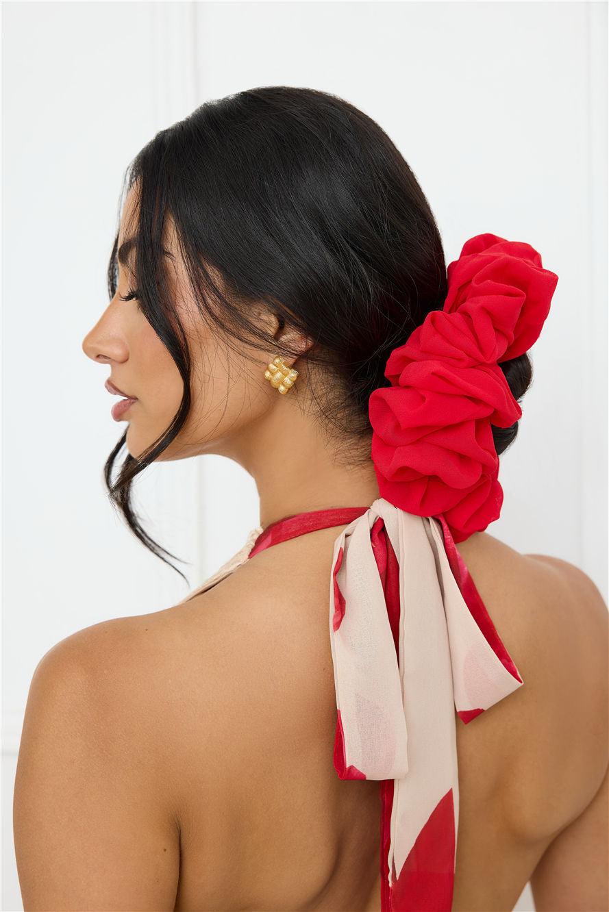 Gameday Jumbo Scrunchie Red Product Image