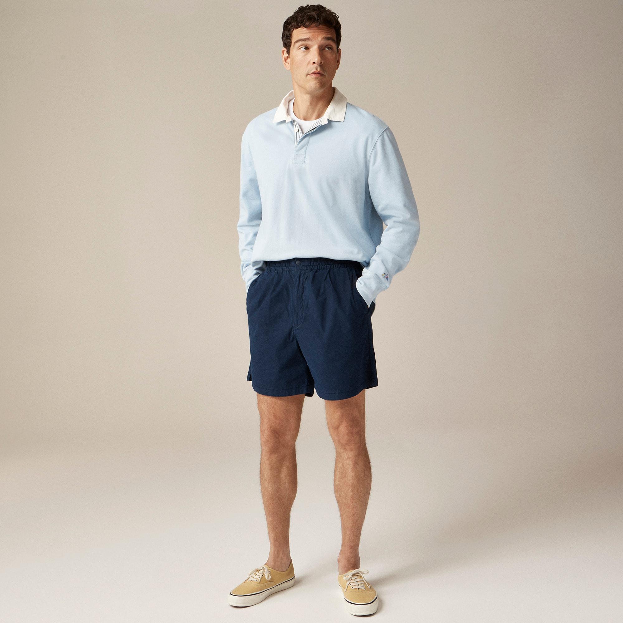 6" pleated utility sport short in stretch cotton blend Product Image