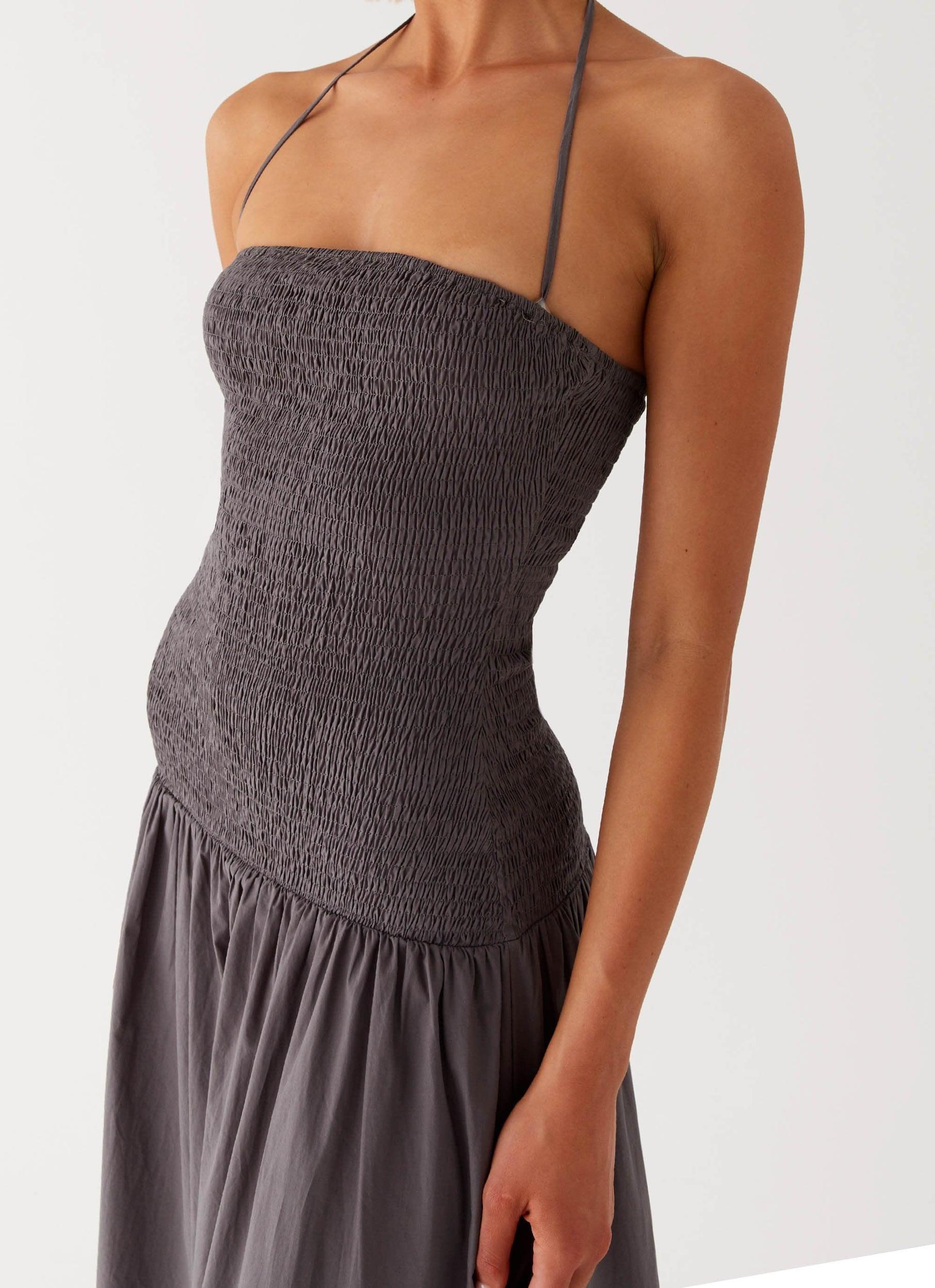 Zahra Maxi Dress - Charcoal Product Image