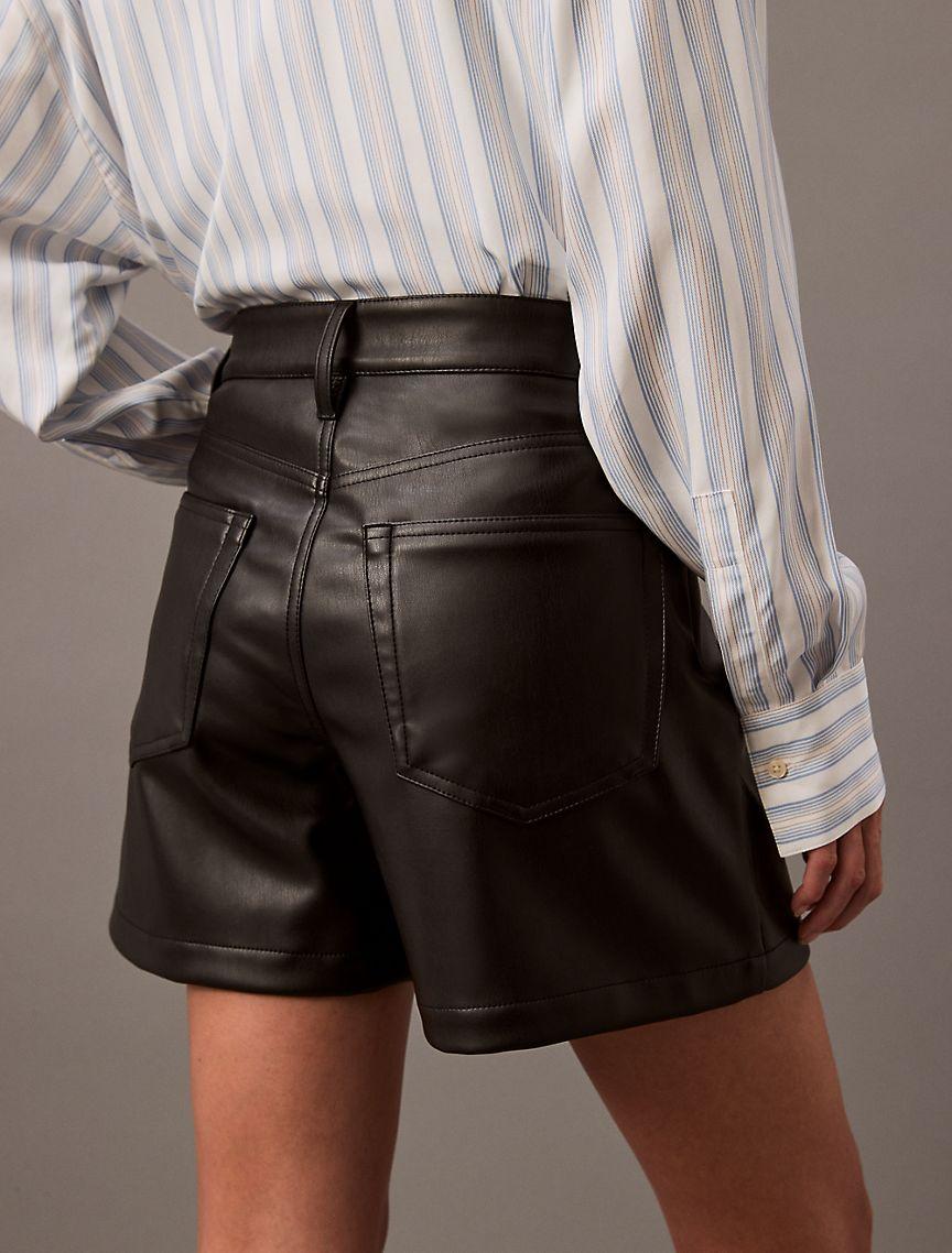 90s Faux Leather Shorts Product Image