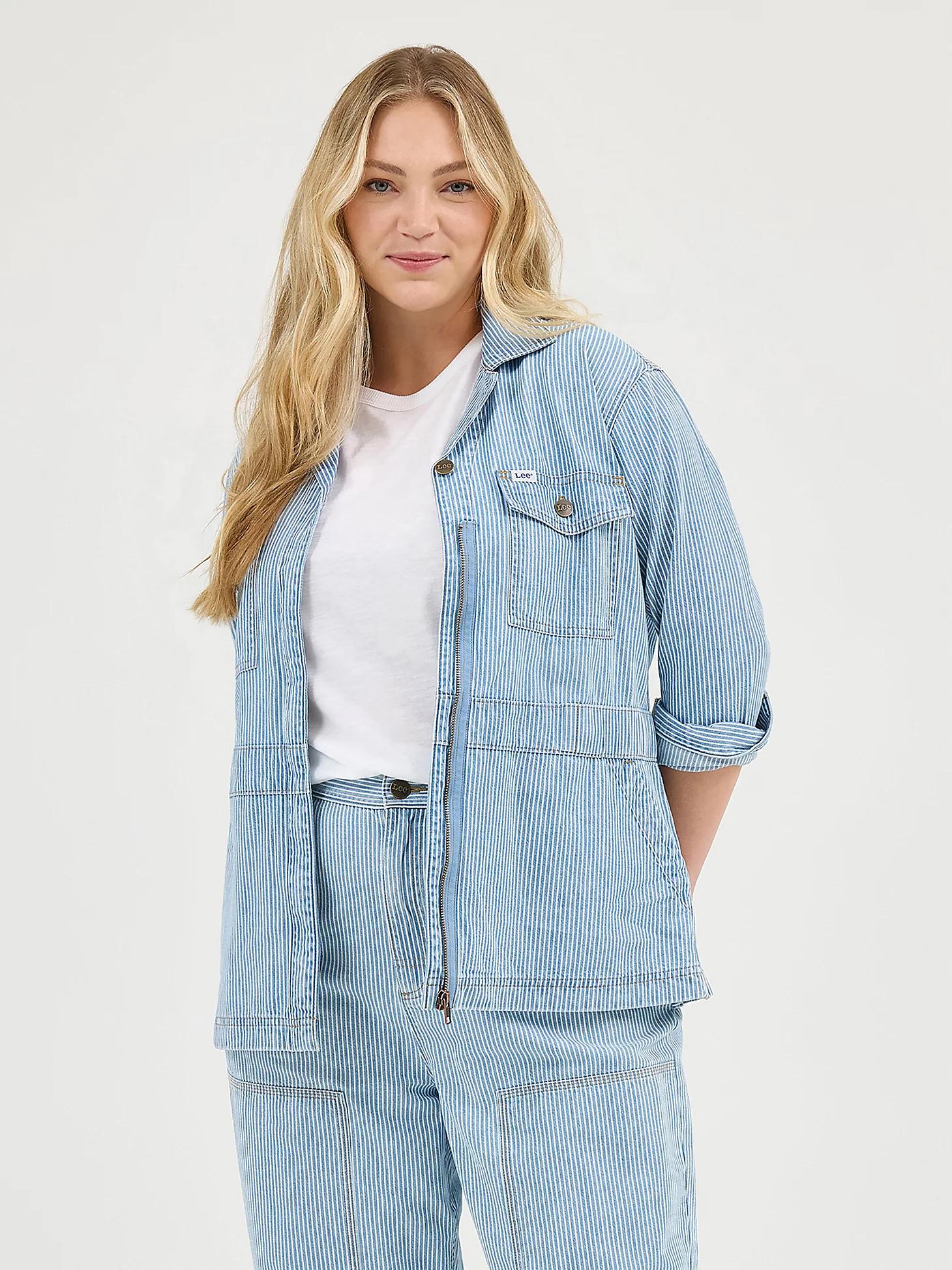 Women's Railroad Stripe Utility Jacket | Women's Jackets & Outerwear | Lee® Product Image