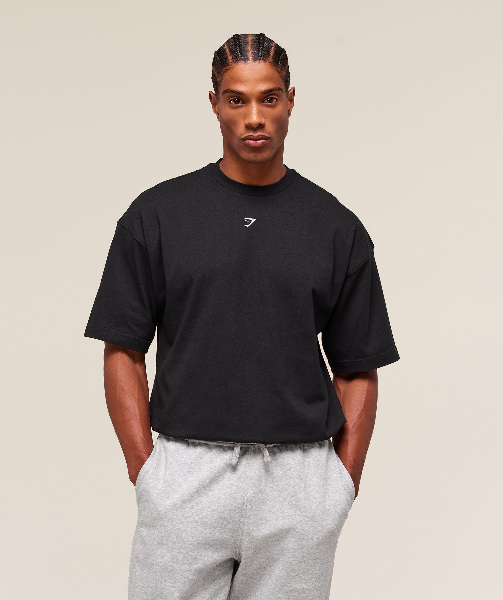 Gymshark Lifting Club Flex T-Shirt - Black Male Product Image