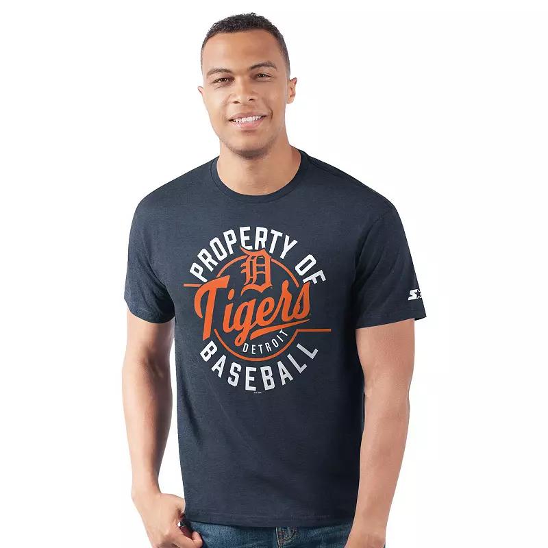 Men's Starter  Navy Detroit Tigers Prime Time Property Of T-Shirt, Size: 2XL, Blue Product Image