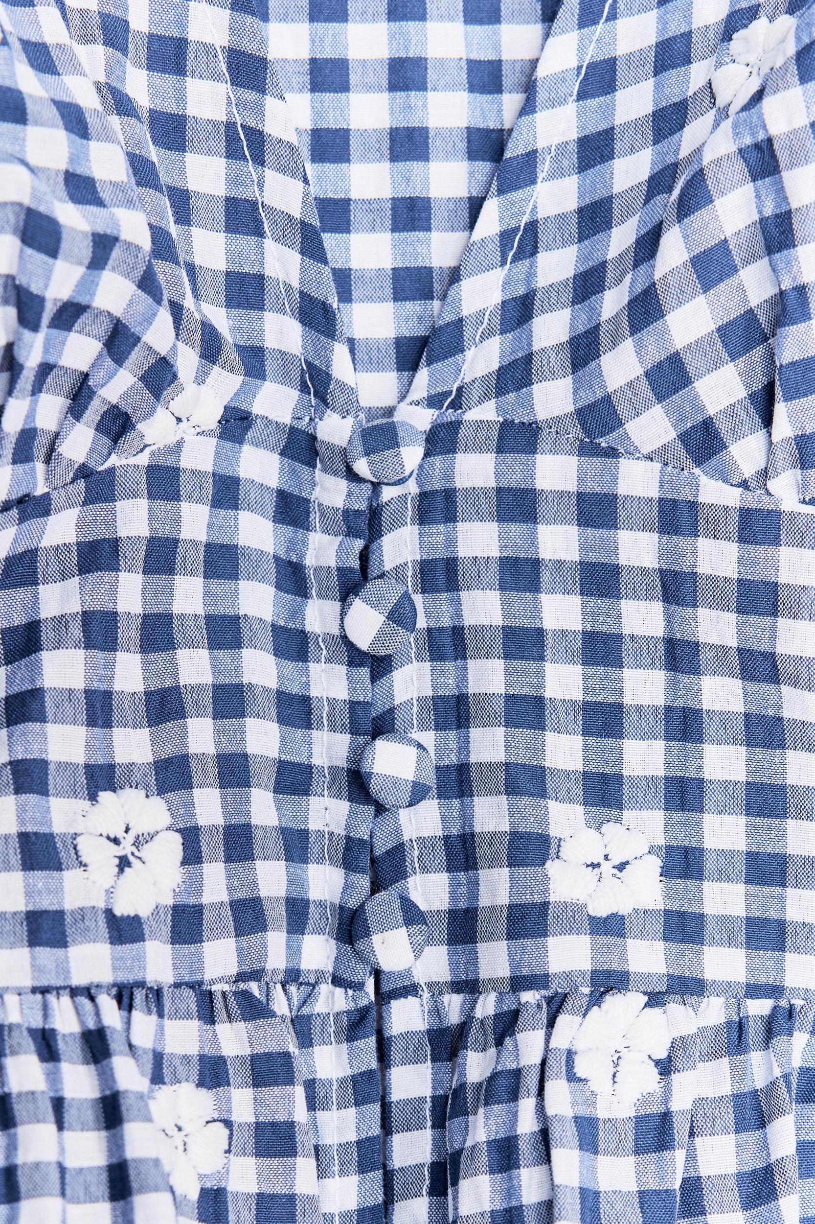 EMBROIDERED GINGHAM TOP Product Image