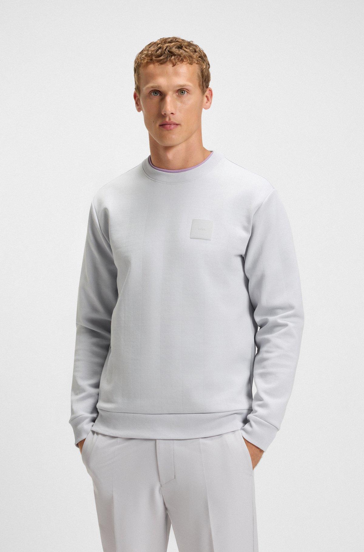 Sweatshirt with drop-needle stitching Product Image