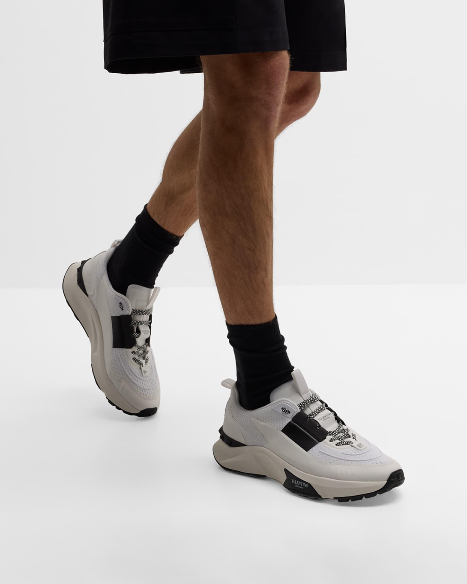 Men's True Act Mesh and Leather Runner Sneakers Product Image