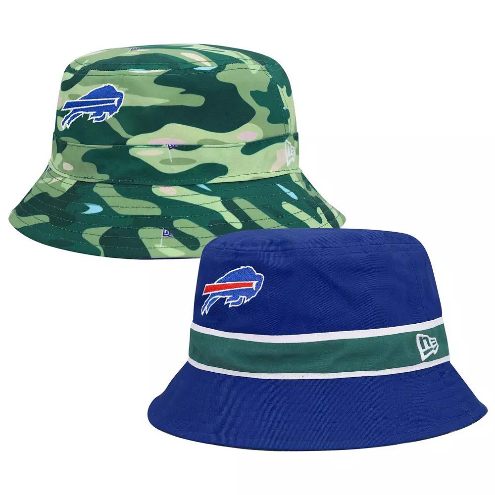 Men's New Era Royal/Camo Buffalo Bills Reversible Bucket Hat, Size: Small/Medium, Blue Product Image