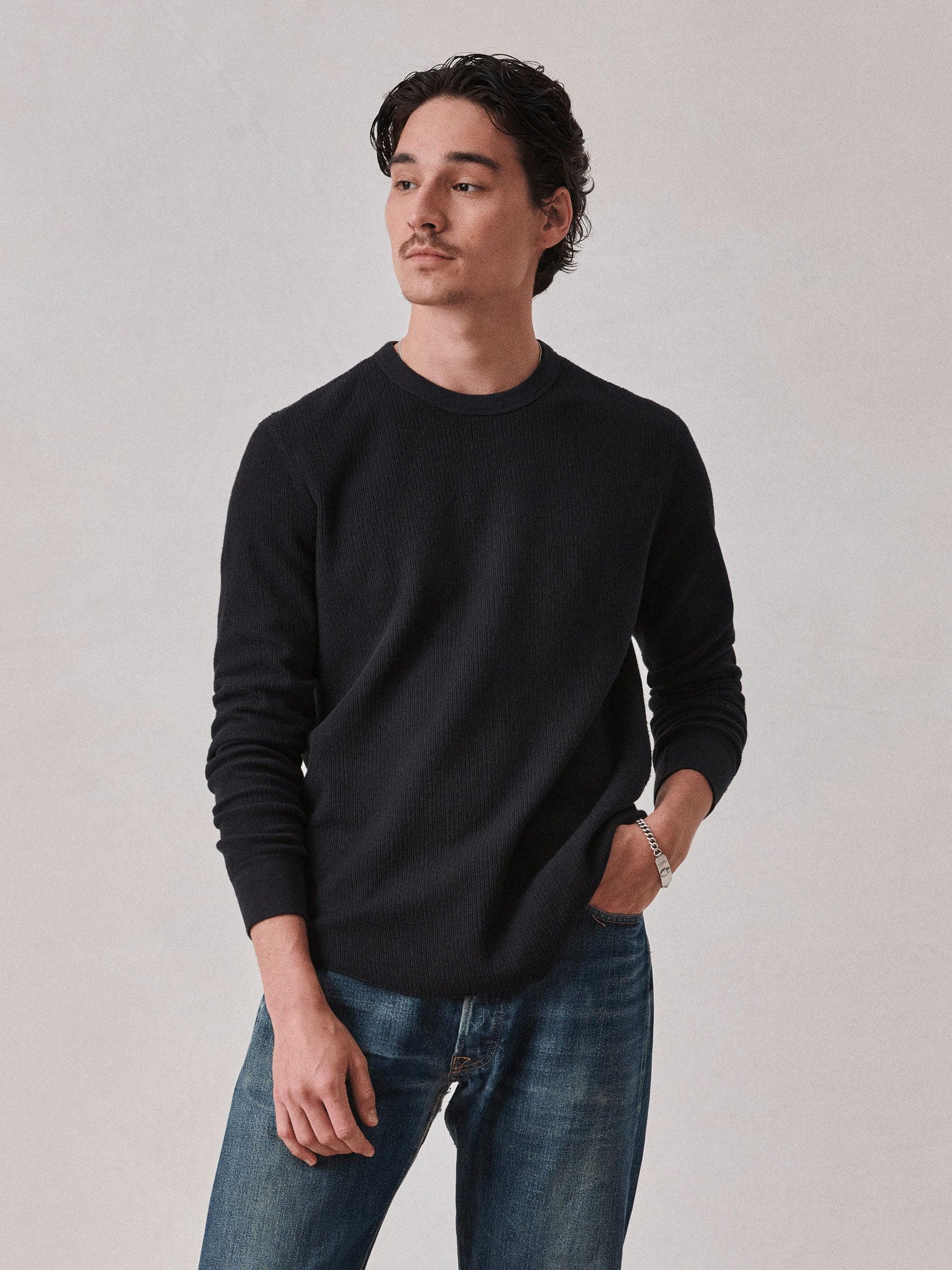 Black Vintage Thermal Surplus Tee Product Image