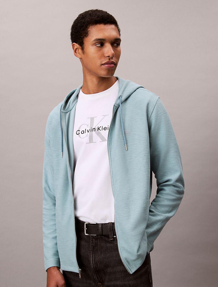 Cotton Blend Boucle Relaxed Hoodie  Product Image