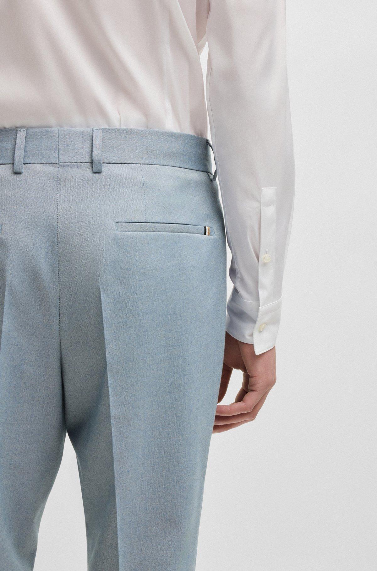 Formal trousers in stretch chiffon Product Image