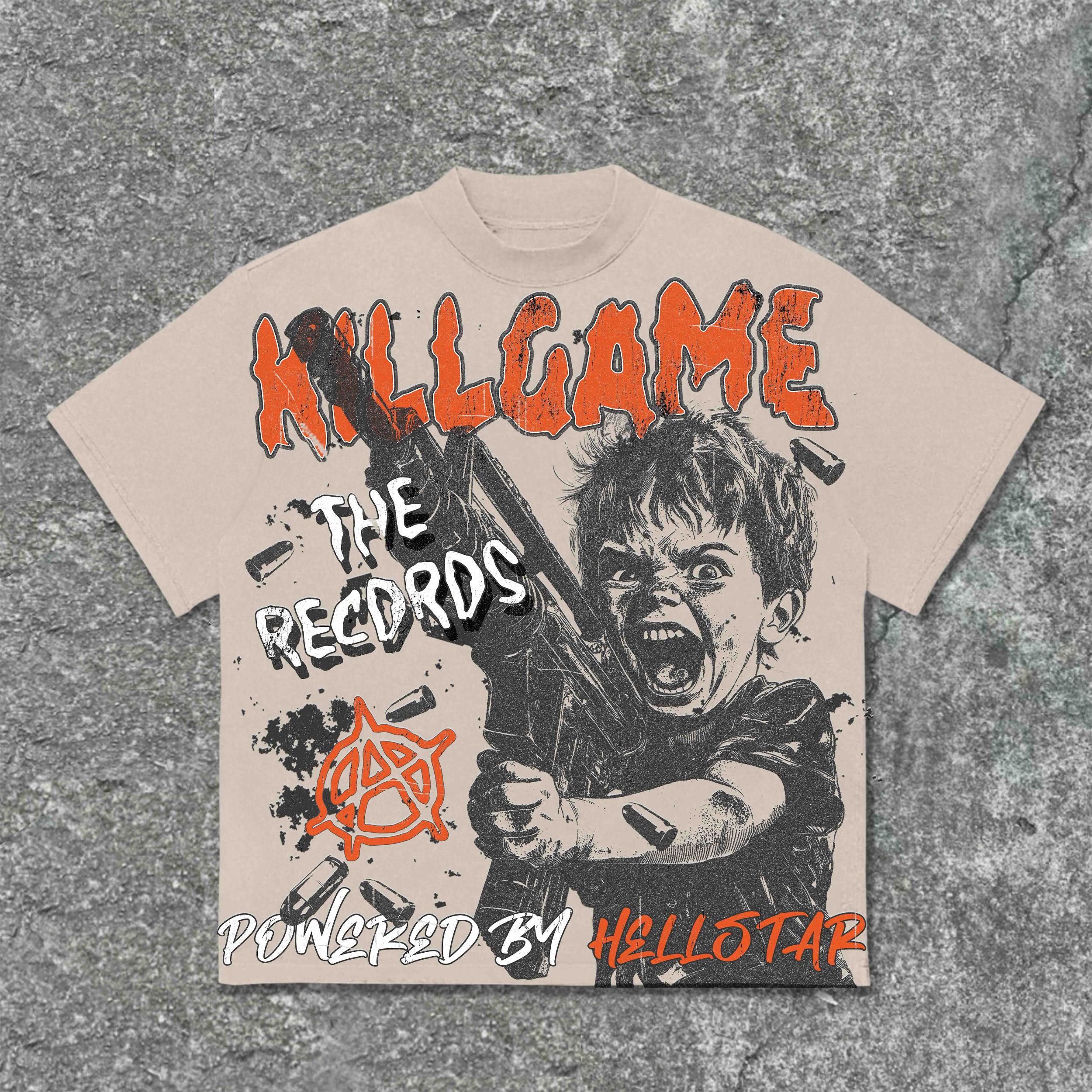 Sopula Street Killgame Makes Old Graphics Cotton T-Shirt Product Image