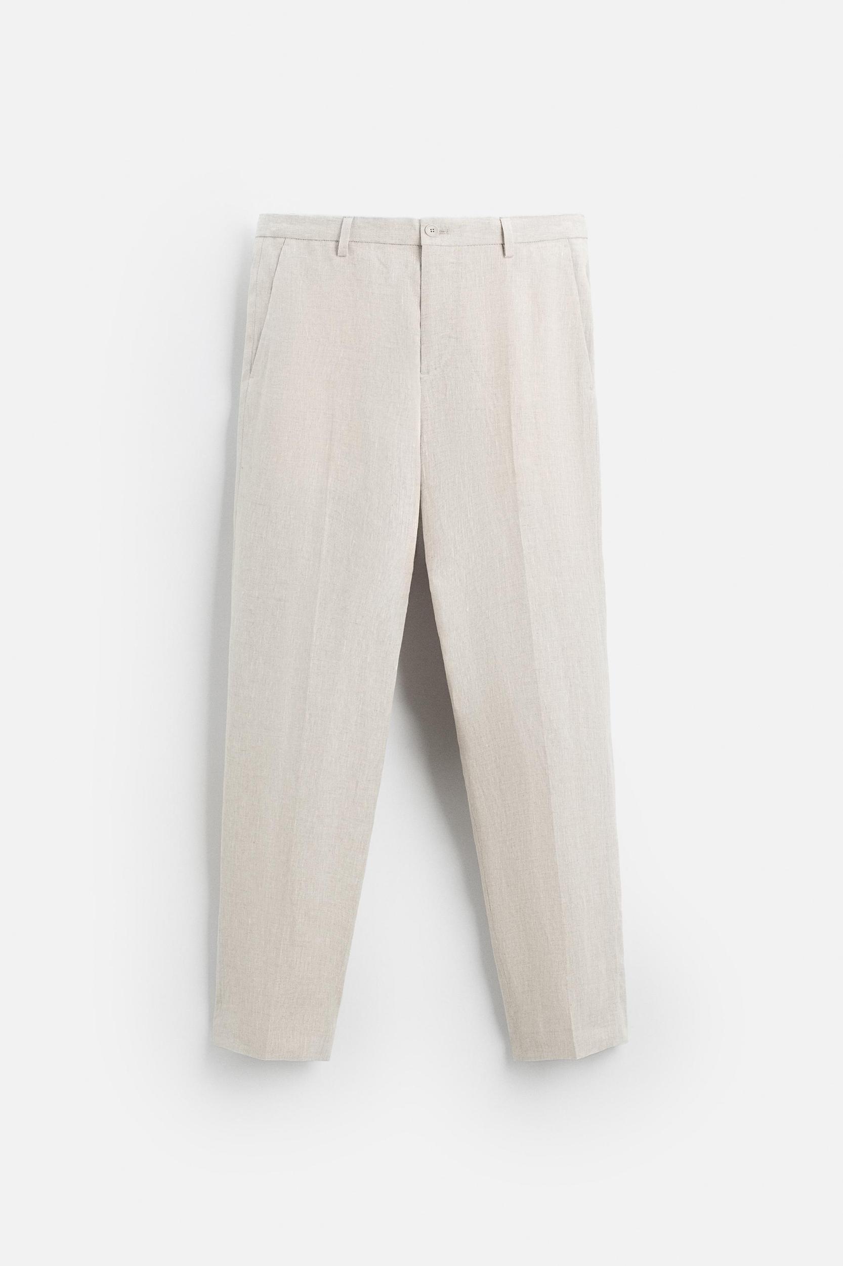 SUIT PANTS IN 100% LINEN Product Image