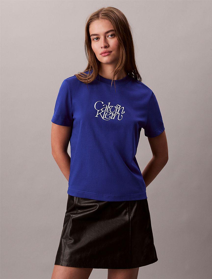 Script Logo Graphic Slim T-Shirt Product Image