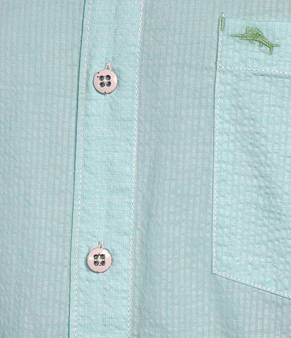 Tommy Bahama Big & Tall Nova Wave Short Sleeve Woven Plaid Shirt Product Image