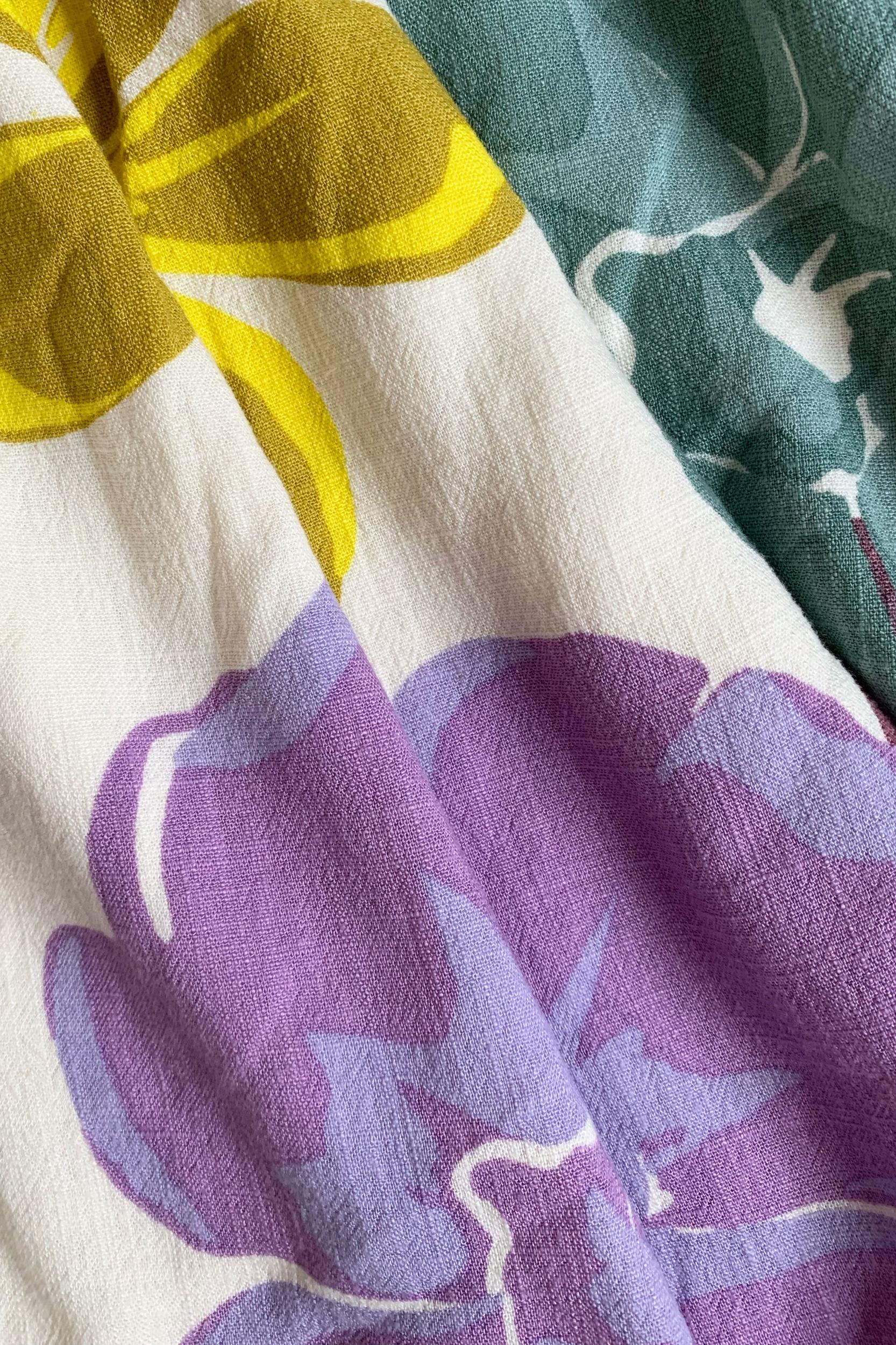 Oralia Top - Royal Floral Product Image