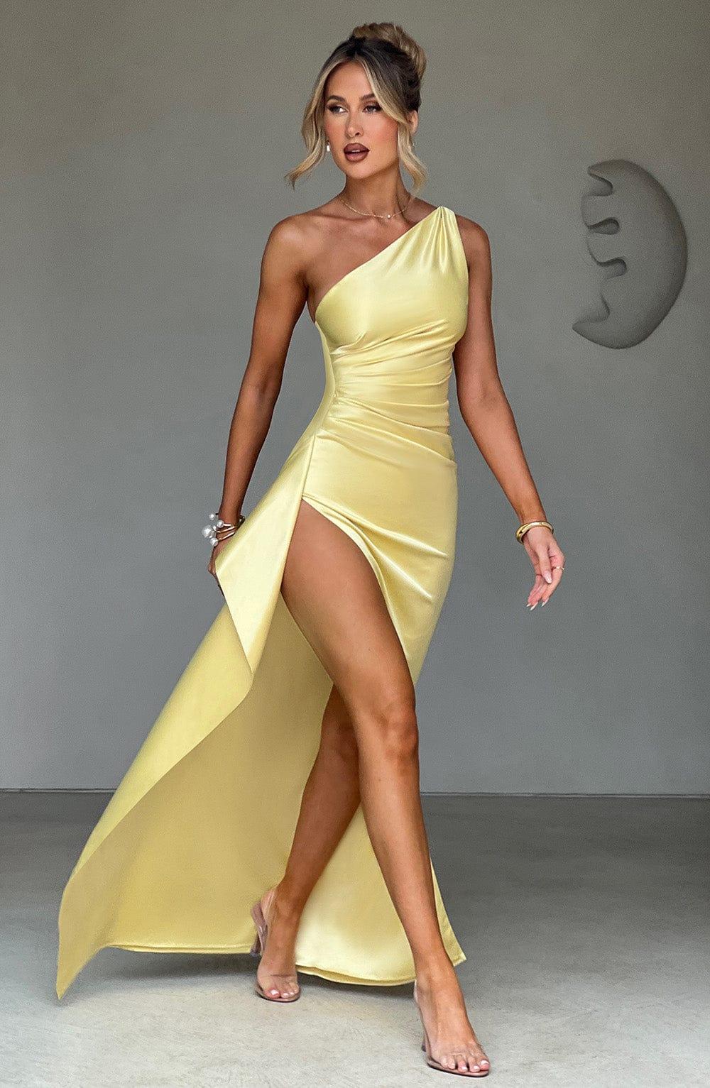 Ariel Maxi Dress - Lemon Product Image