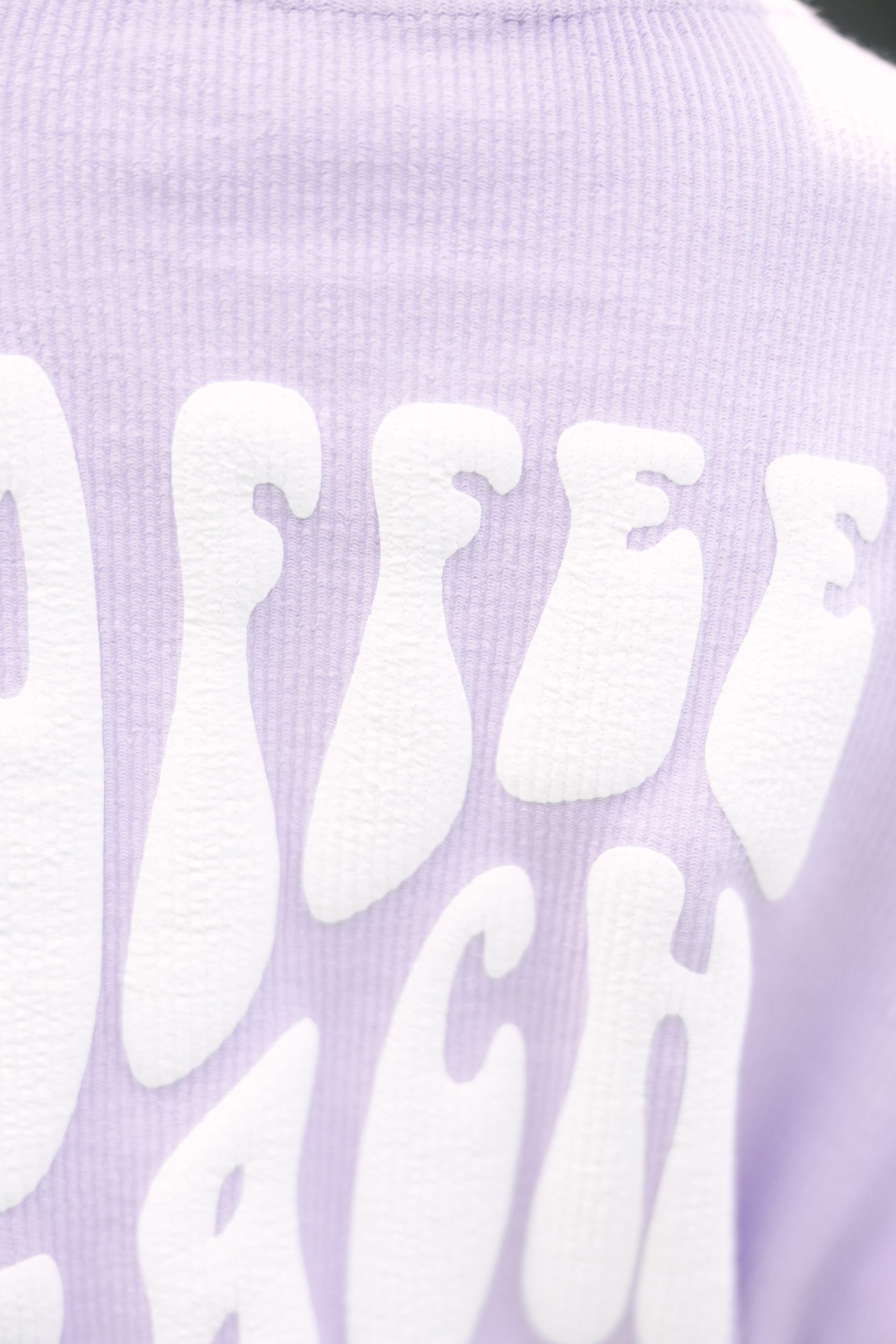 Get Together Lilac Purple Corded Sweatshirt Female Product Image