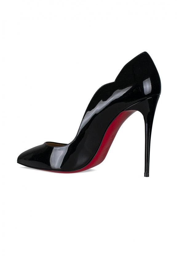 CHRISTIAN LOUBOUTIN Hot Chick Black Patent Leather Pumps Product Image