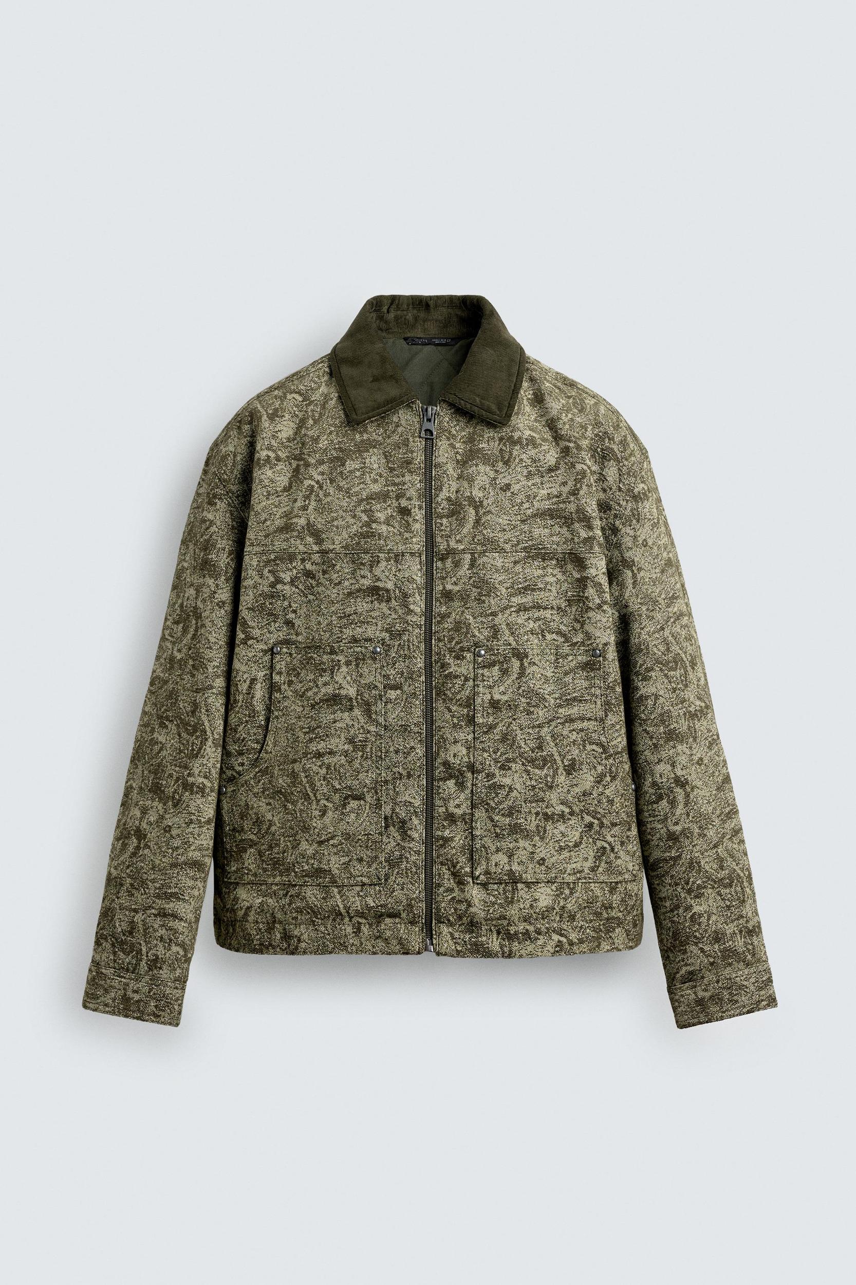 ABSTRACT JACQUARD QUILTED JACKET Product Image