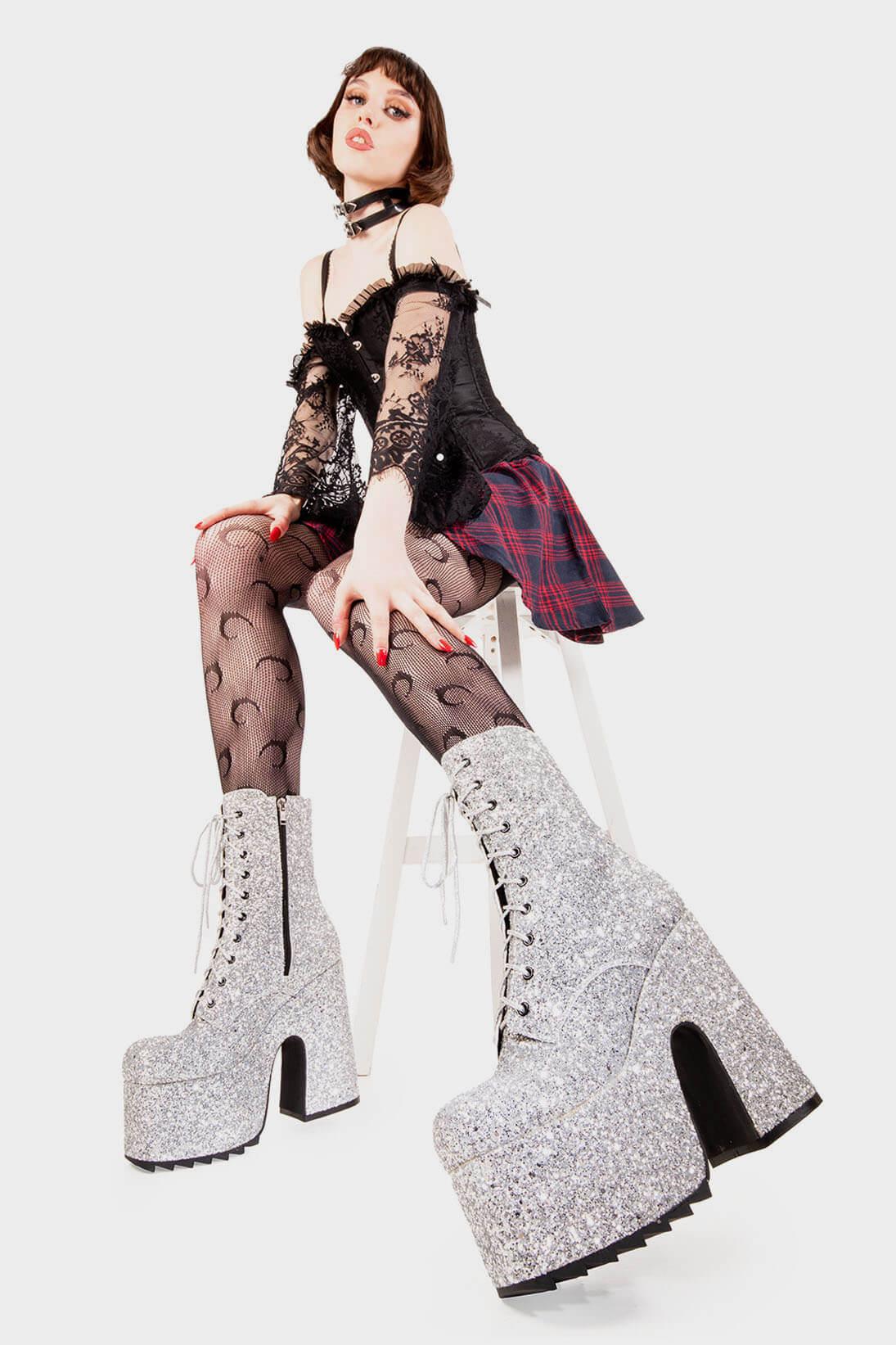 Spotlight Chunky Platform Ankle Boots Product Image