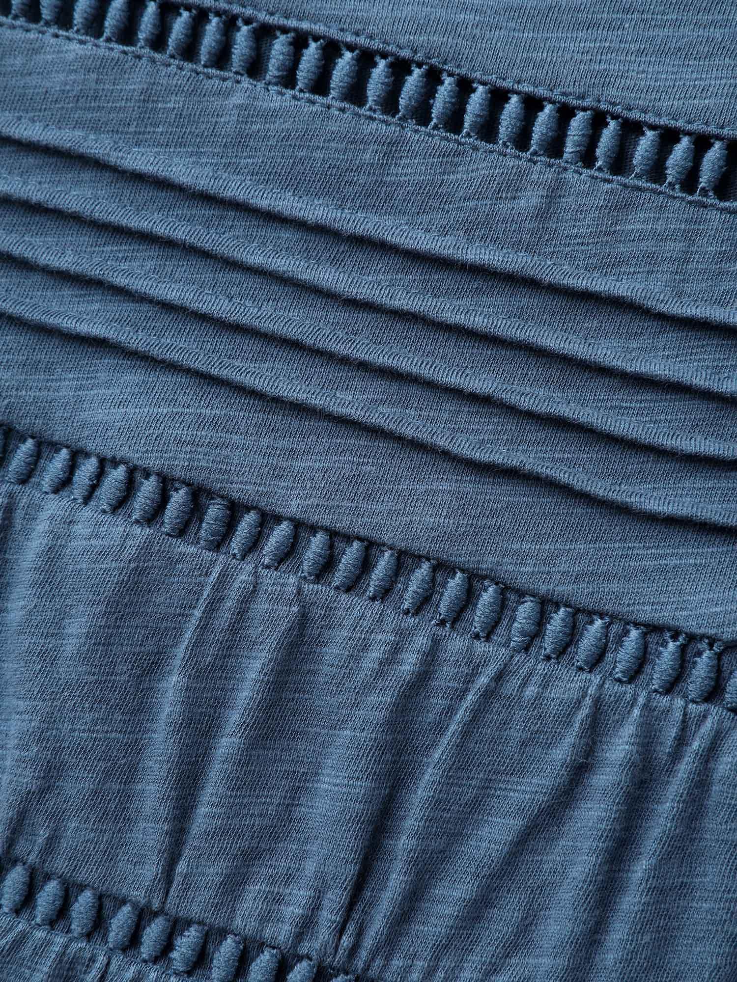 Cotton Lace Spliced Plain Knit Top Female Product Image