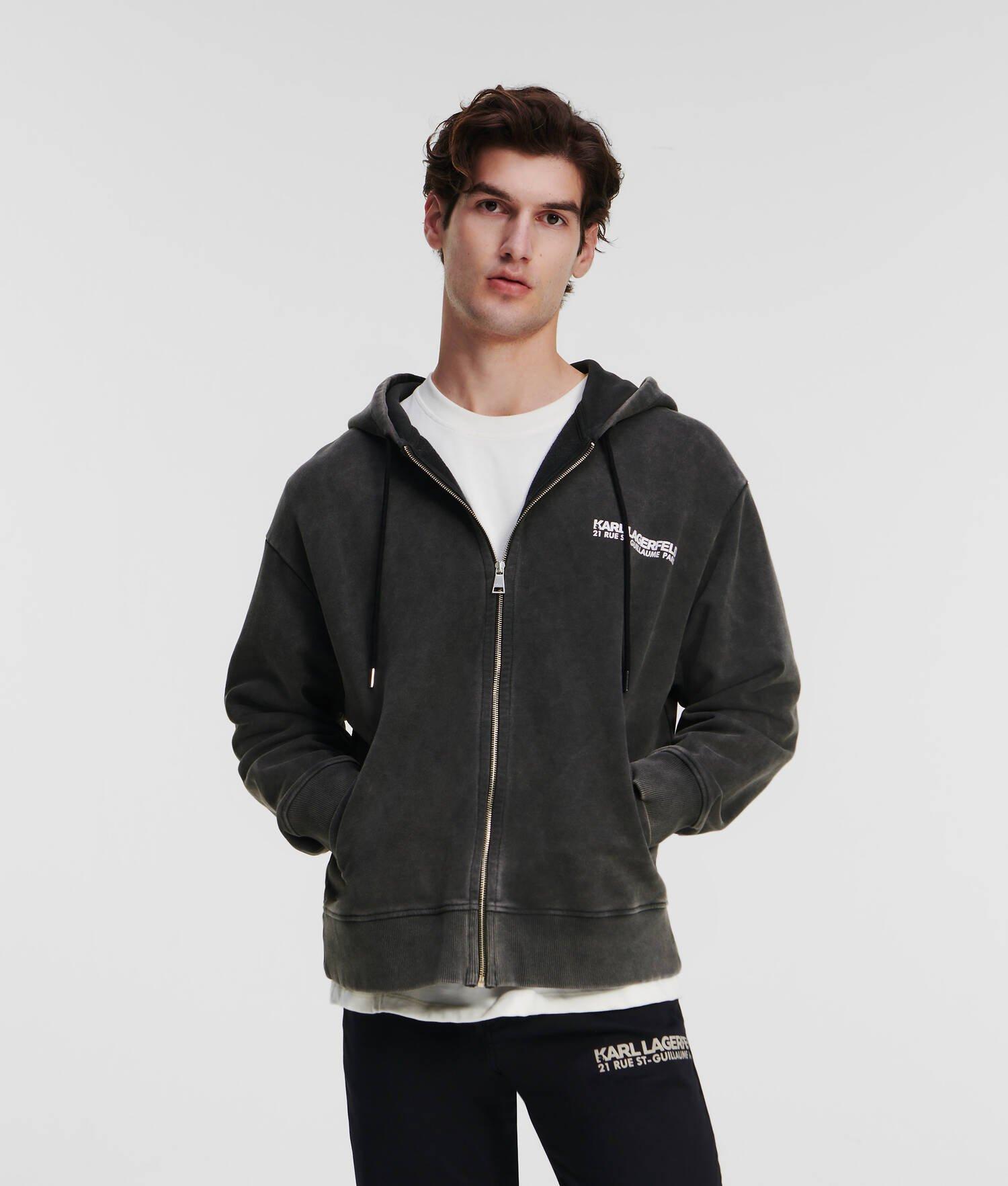 RUE ST-GUILLAUME WASHED ZIP-UP HOODIE Product Image
