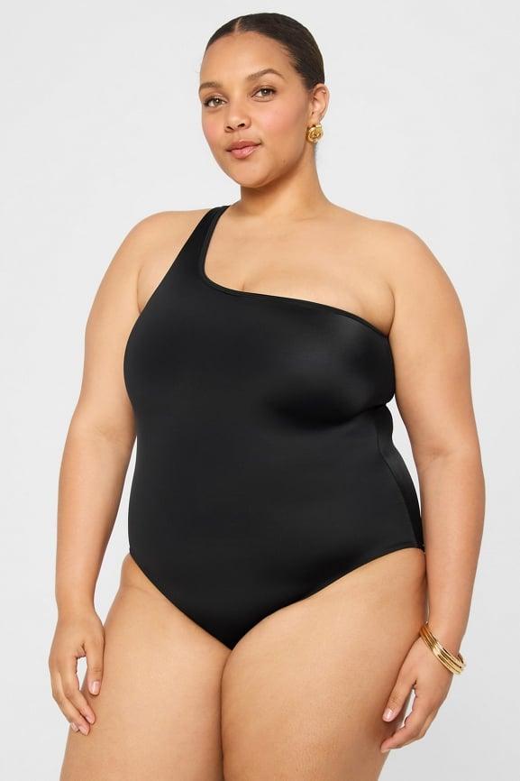 One Shoulder Cutout One-Piece Product Image