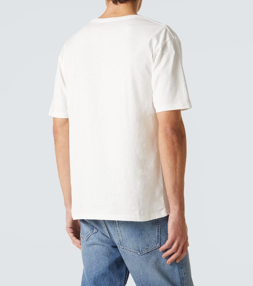 VALENTINO Mens Avorio Logo-print Crew-neck Cotton-jersey T-shirt Product Image