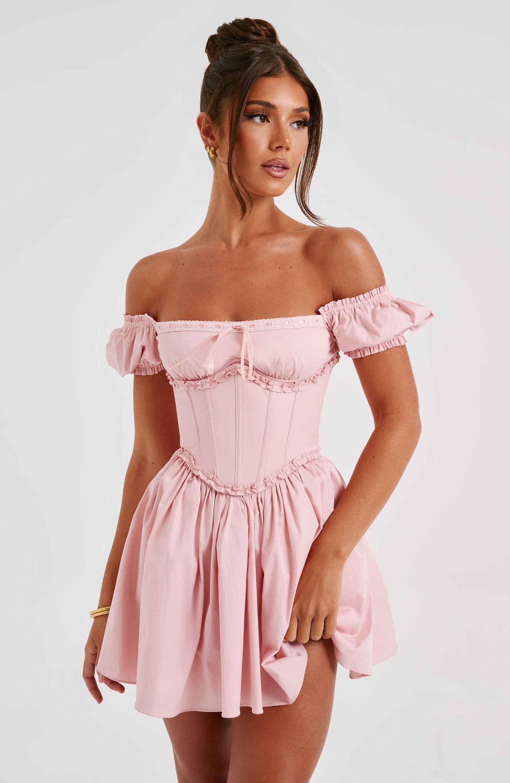Penelope Mini Dress - Blush Product Image
