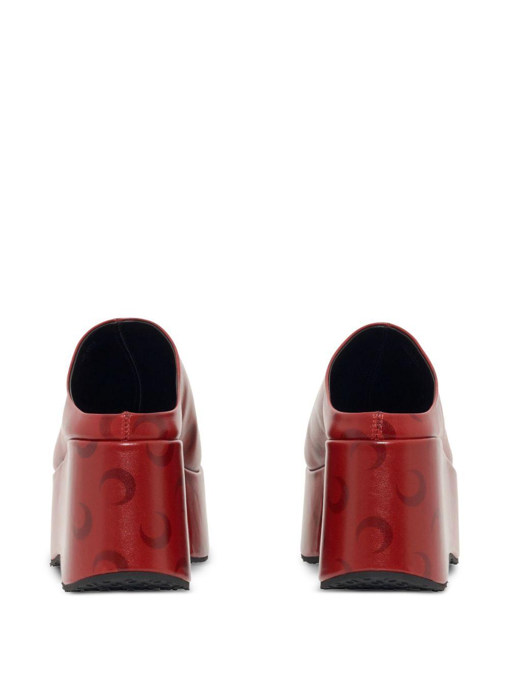 Moon-airbrushed platform mules Product Image