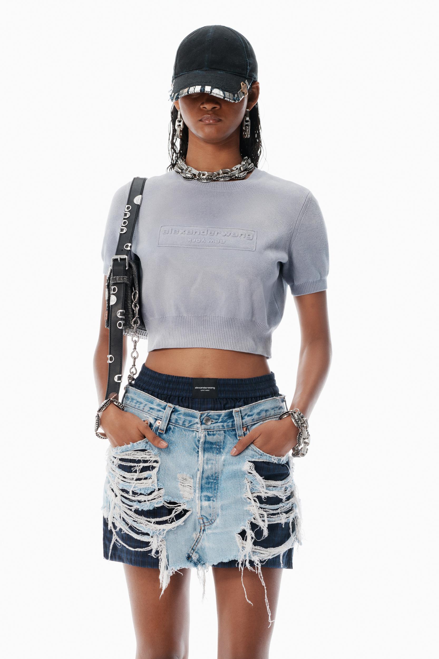 Pink Cotton-blend Chenille Logo Pullover Product Image