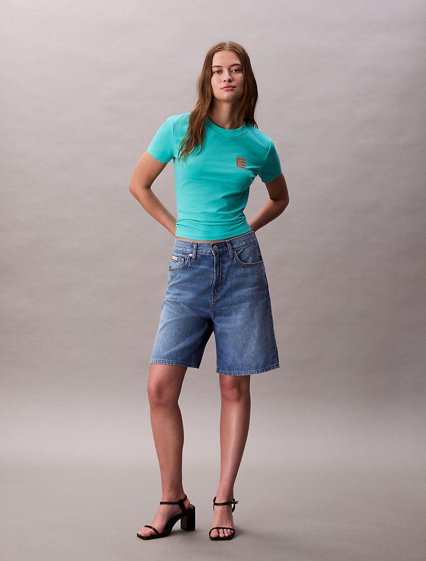 Square Logo Graphic Slim T-Shirt  Product Image