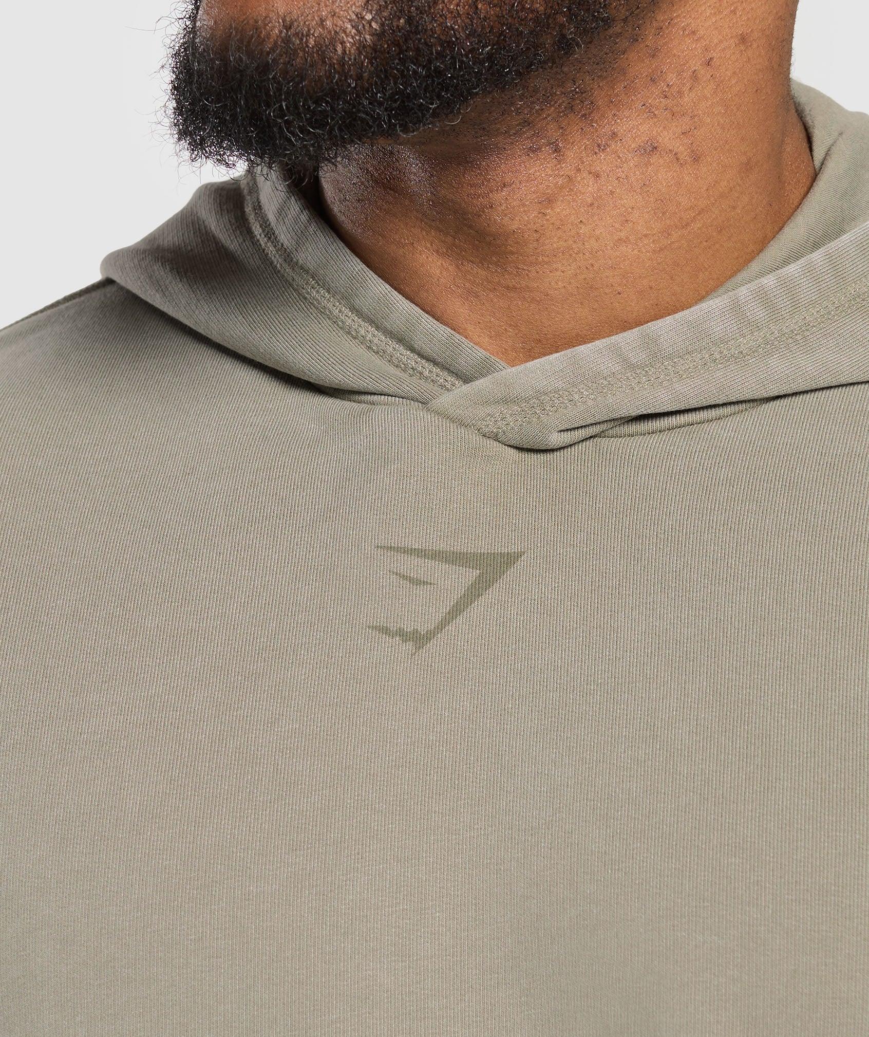 Gymshark Heritage Washed Hoodie - Utility Green Male Product Image