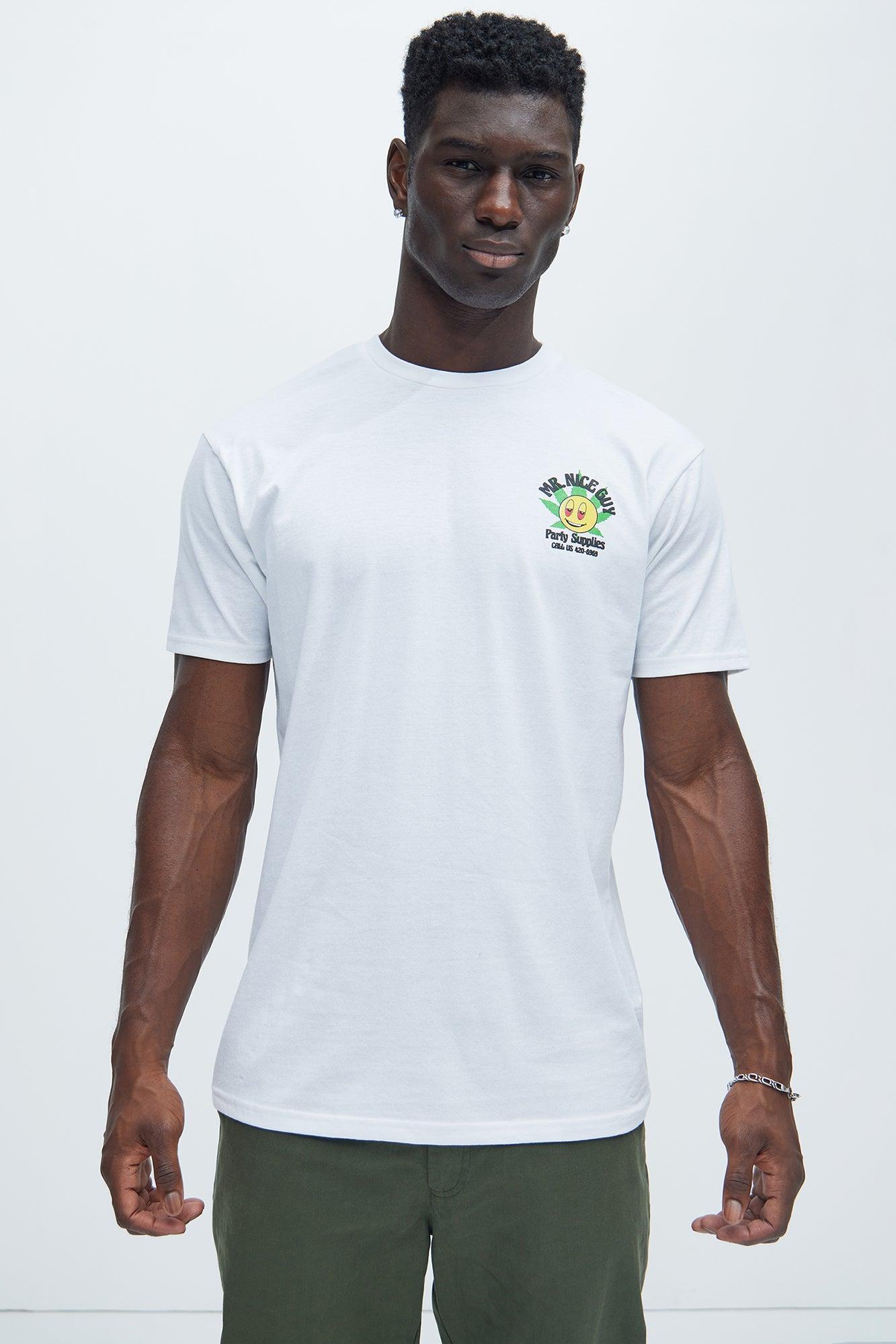 Mr. Nice Guy Party Supplies Short Sleeve Tee - White Product Image