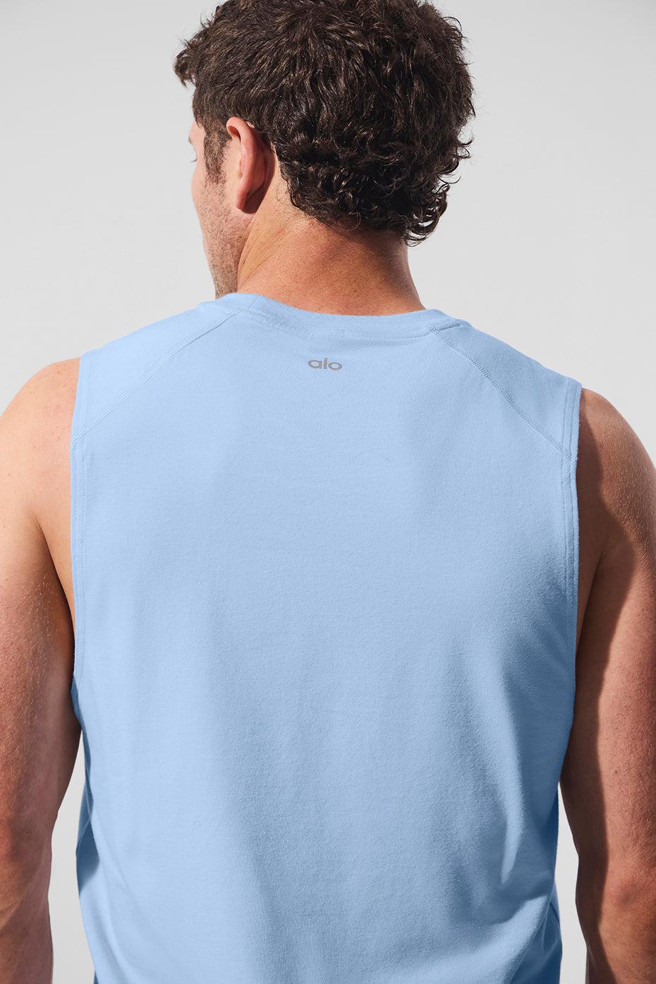 ALO Vapor Muscle Tank - Seashell Blue Product Image