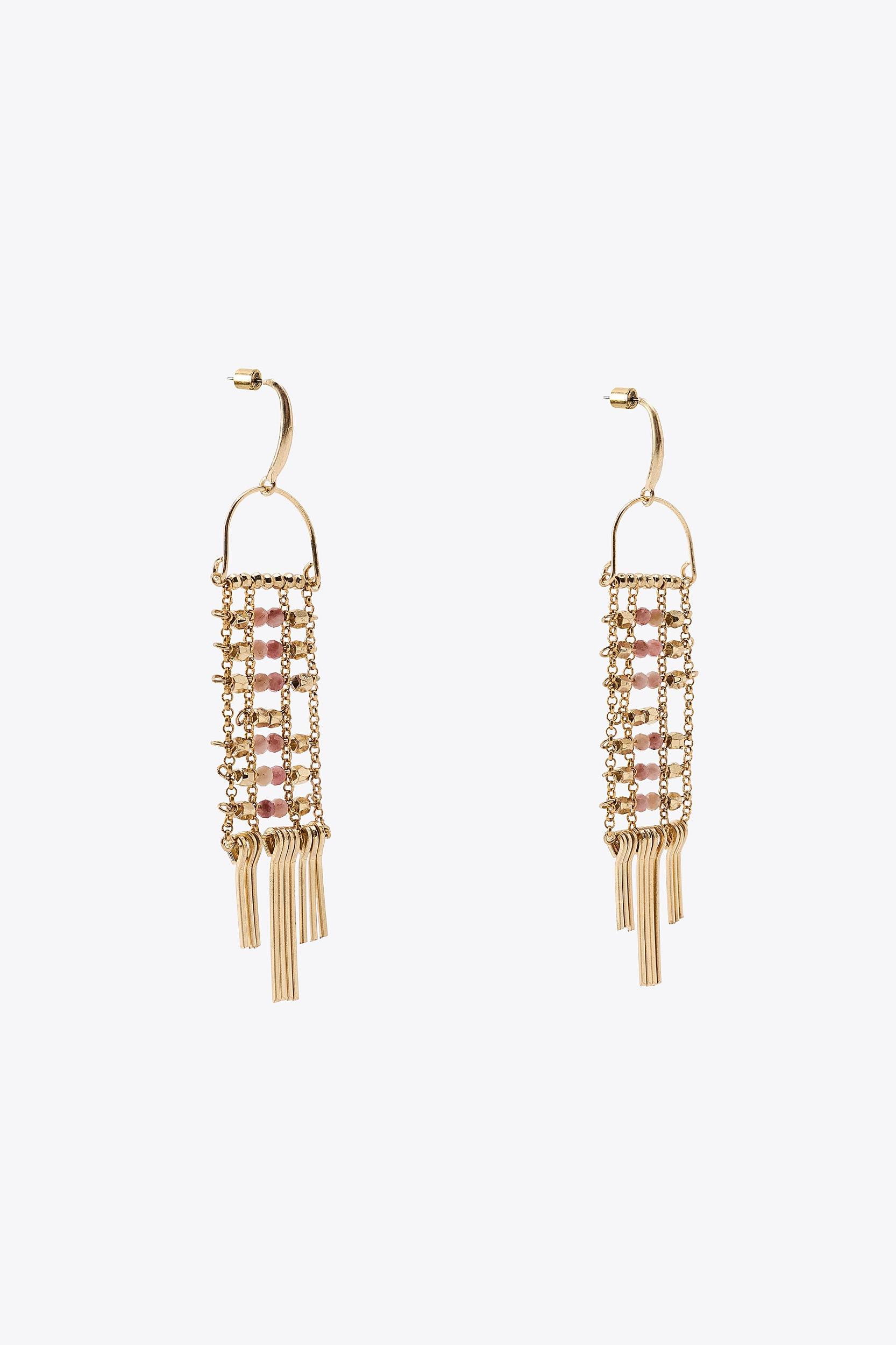 METAL BEAD EARRINGS Product Image