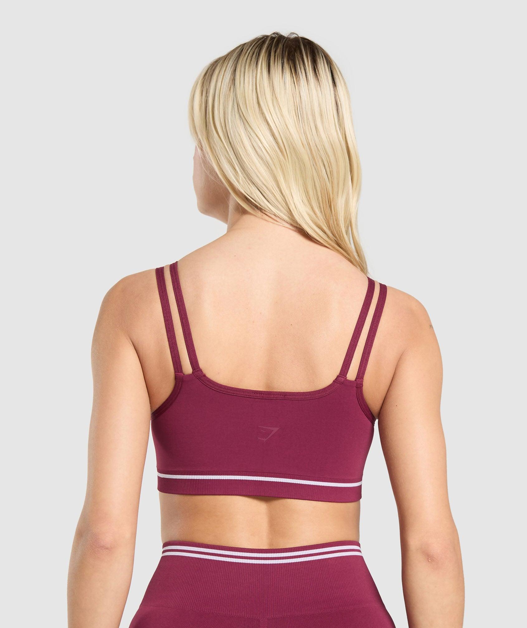 Gymshark Contrast Seamless Sports Bra - Strong Pink Female Product Image