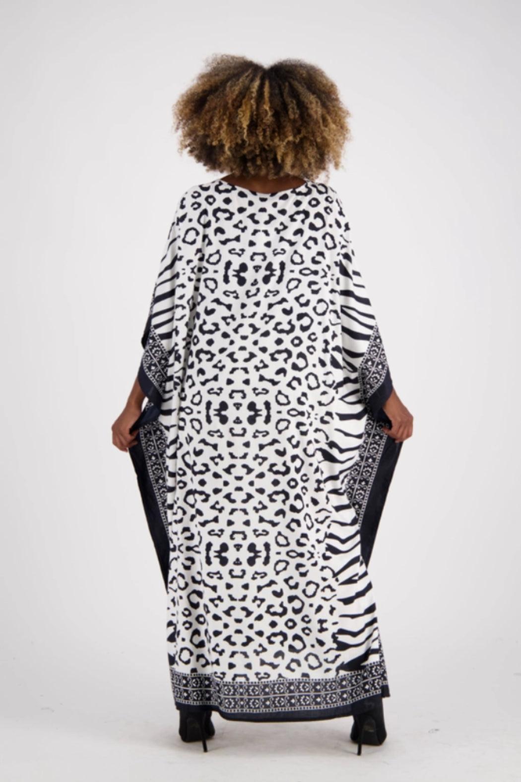 Zebra Print Kaftan On The Wild Side Product Image